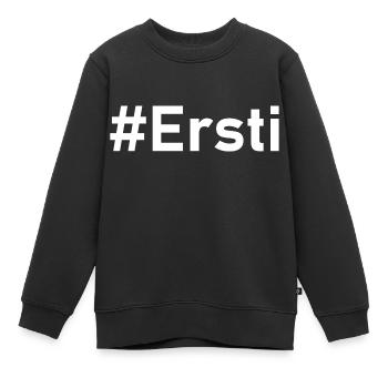 Ersti weiß / Motiv für Erstsemester / Studenten - Kinder Premium Organic Sweatshirt - Schwarz - Vorne - AI Model Kid Female (0cm)