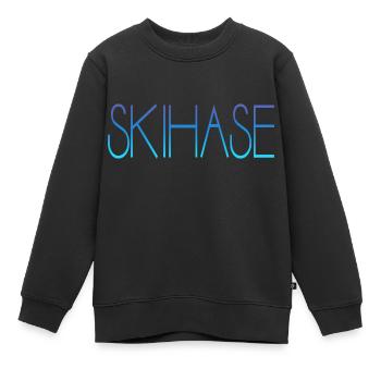 Skihase - Kinder Premium Organic Sweatshirt - Schwarz - Vorne - AI Model Kid Female (0cm)