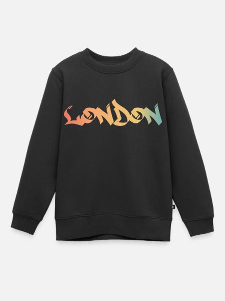 London Street Art Style - Graffiti Style London - Sweat Premium enfant bio - noir