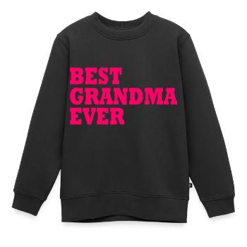 Best grandma ever - Kinder Premium Organic Sweatshirt - Schwarz - Vorne - AI Model Kid Female (0cm)