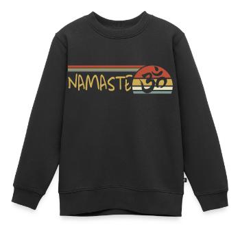 Namaste - Kinder Premium Organic Sweatshirt - Schwarz - Vorne - AI Model Kid Female (0cm)
