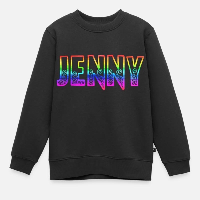 jenny rs regenbogen - Kinder Premium Organic Sweatshirt - Schwarz