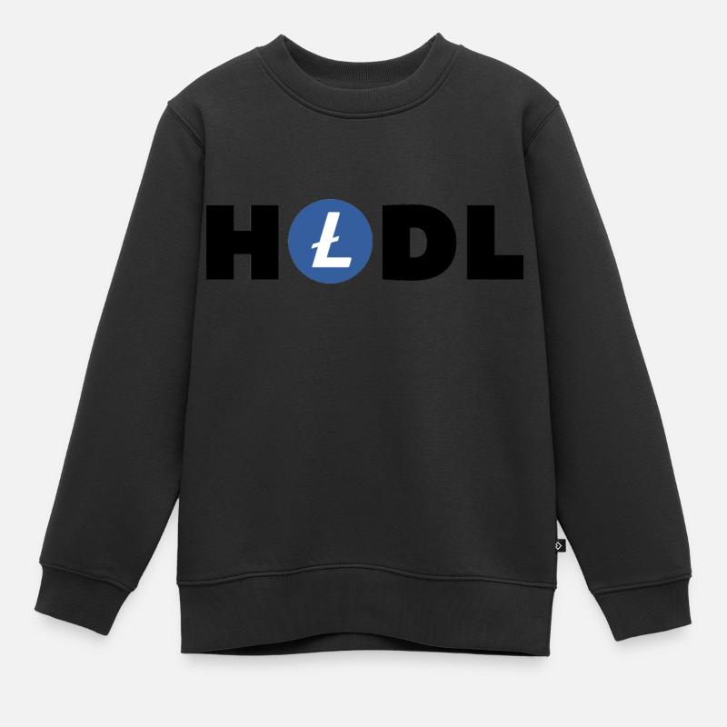 HODL - Sweat Premium enfant bio - noir