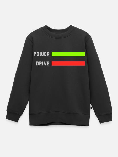 Entraînement électrique - Sweat Premium enfant bio - noir