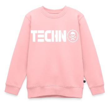 techno 333 - Sweat Premium enfant bio - rose - Devant - AI Model Kid Female (0cm)