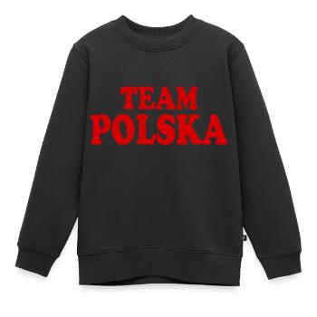 Polen - Kinder Premium Organic Sweatshirt - Schwarz - Vorne - AI Model Kid Female (0cm)