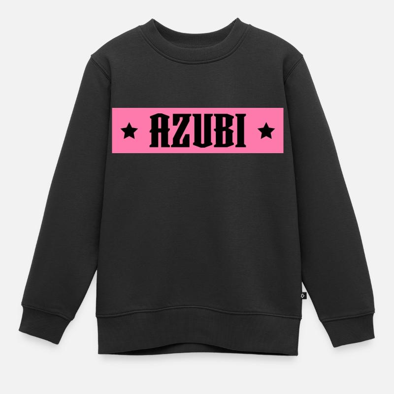 AZUBI rosa tshirt - Kinder Premium Organic Sweatshirt - Schwarz