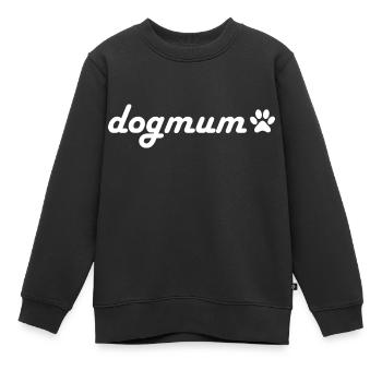 Dog Hund - Kinder Premium Organic Sweatshirt - Schwarz - Vorne - AI Model Kid Female (0cm)