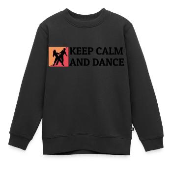 Danse Danse Musique - Sweat Premium enfant bio - noir - Devant - AI Model Kid Female (0cm)