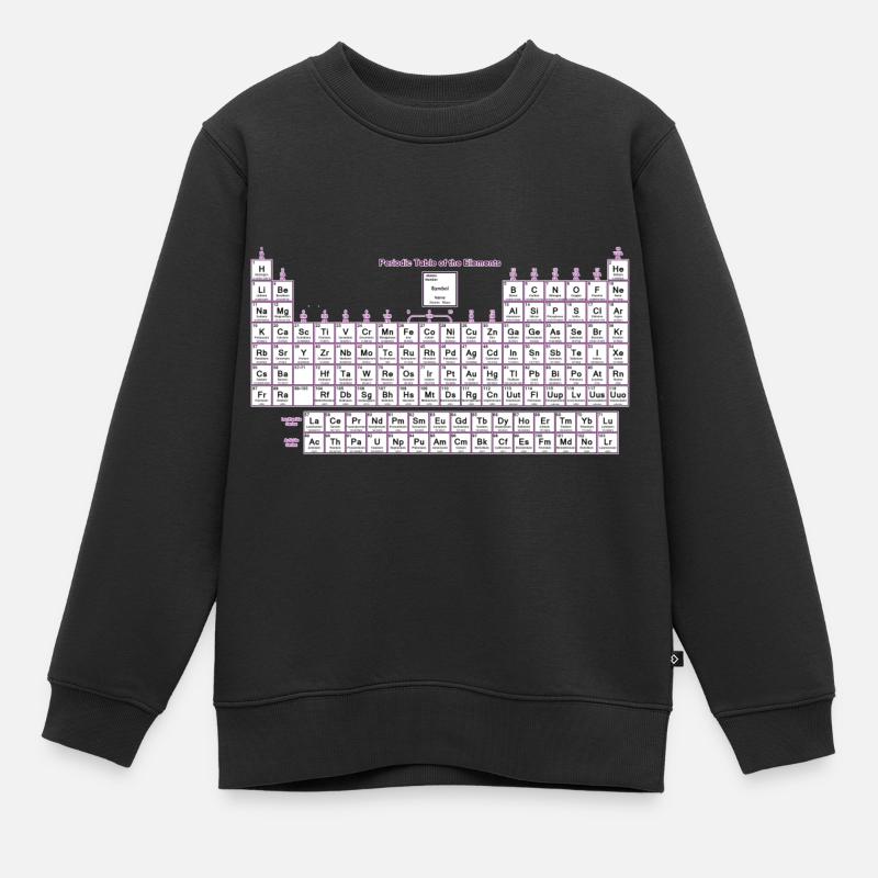 Periodensystem der Elemente - Kinder Premium Organic Sweatshirt - Schwarz