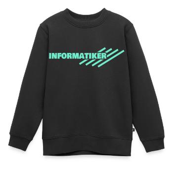 Informaticien - Sweat Premium enfant bio - noir - Devant - AI Model Kid Female (0cm)