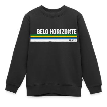 Rétro Vintage Belo Horizonte - Célébrez - Sweat Premium enfant bio - noir - Devant - AI Model Kid Female (0cm)