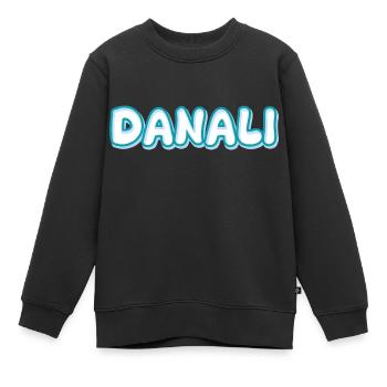 Trekking Danali - Kinder Premium Organic Sweatshirt - Schwarz - Vorne - AI Model Kid Female (0cm)