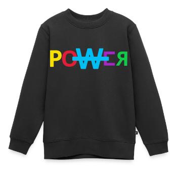 Power Music Grafik Power Music Graphic - Kinder Premium Organic Sweatshirt - Schwarz - Vorne - AI Model Kid Female (0cm)