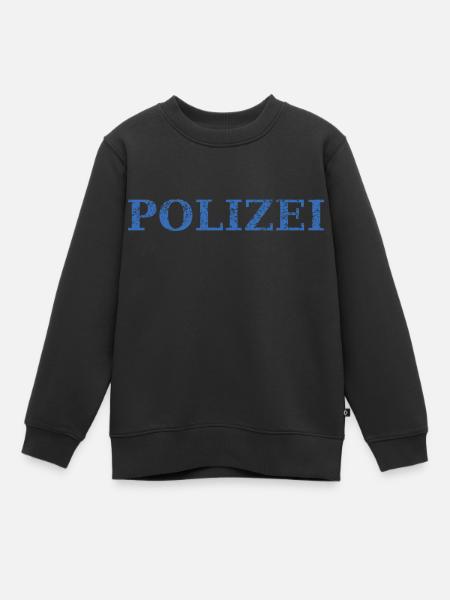 Polizei - Kinder Premium Organic Sweatshirt - Schwarz