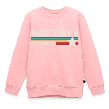 Signe du zodiaque Sagittaire - Sweat Premium enfant bio - rose - Devant - AI Model Kid Female (0cm)