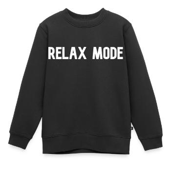 Mode Détente - Sweat Premium enfant bio - noir - Devant - AI Model Kid Female (0cm)