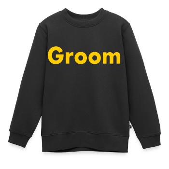 Groom - Kinder Premium Organic Sweatshirt - Schwarz - Vorne - AI Model Kid Female (0cm)