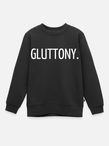Gluttony - Sweat Premium enfant bio - noir
