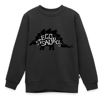 Stegosaurus - Kinder Premium Organic Sweatshirt - Schwarz - Vorne - AI Model Kid Female (0cm)