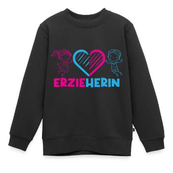 Maternelle Maternelle Profession Enseignant de maternelle - Sweat Premium enfant bio - noir - Devant - AI Model Kid Female (0cm)