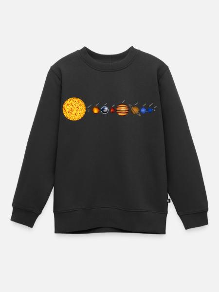 Système solaire - Sweat Premium enfant bio - noir