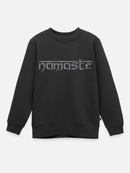 namaste 02 - Sweat Premium enfant bio - noir
