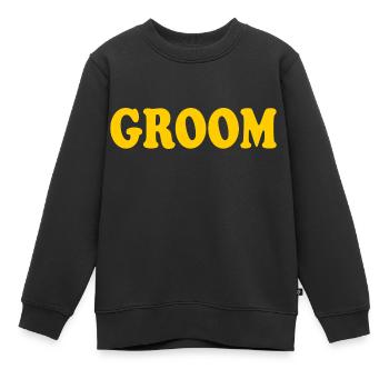 Groom - Kinder Premium Organic Sweatshirt - Schwarz - Vorne - AI Model Kid Female (0cm)