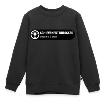 Succès déverrouillés: Devenir papa (w) - Sweat Premium enfant bio - noir - Devant - AI Model Kid Female (0cm)
