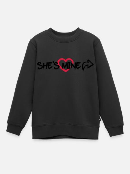 She's mine - Sweat Premium enfant bio - noir