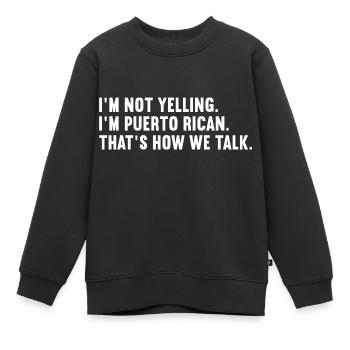 Puerto Rico - Kinder Premium Organic Sweatshirt - Schwarz - Vorne - AI Model Kid Female (0cm)