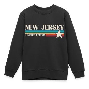 New Jersey - Sweat Premium enfant bio - noir - Devant - AI Model Kid Female (0cm)