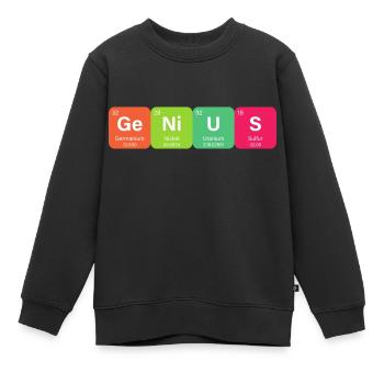Genius Periodensystem Element - Kinder Premium Organic Sweatshirt - Schwarz - Vorne - AI Model Kid Female (0cm)