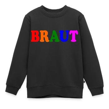 Braut - Kinder Premium Organic Sweatshirt - Schwarz - Vorne - AI Model Kid Female (0cm)