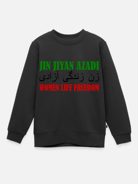 Women life freedom - Kinder Premium Organic Sweatshirt - Schwarz