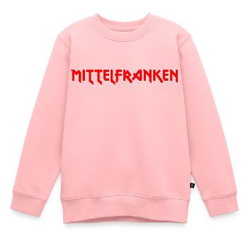 Modisches Heimat MITTELFRANKEN Metal-Design - Kinder Premium Organic Sweatshirt - Rosa - Vorne - AI Model Kid Female (0cm)