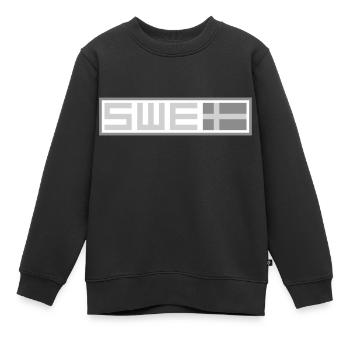 Drapeau tactique de la Suède - Sweat Premium enfant bio - noir - Devant - AI Model Kid Female (0cm)
