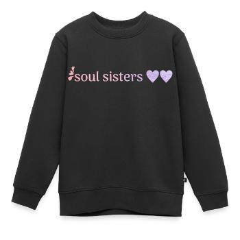 freunde - Kinder Premium Organic Sweatshirt - Schwarz - Vorne - AI Model Kid Female (0cm)