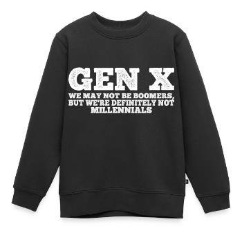 Gen X FAFO Génération X - Sweat Premium enfant bio - noir - Devant - AI Model Kid Female (0cm)
