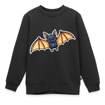 Chauve-souris Neo Traditionnel - Sweat Premium enfant bio - noir - Devant - AI Model Kid Female (0cm)