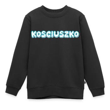 Trekking Kosciuszko - Sweat Premium enfant bio - noir - Devant - AI Model Kid Female (0cm)