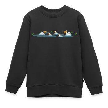Safari Zoo Animal Safari Zoo - Sweat Premium enfant bio - noir - Devant - AI Model Kid Female (0cm)