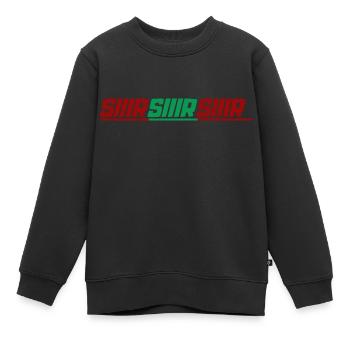 SIIIR SIIIR SIIIR - Sweat Premium enfant bio - noir - Devant - AI Model Kid Female (0cm)