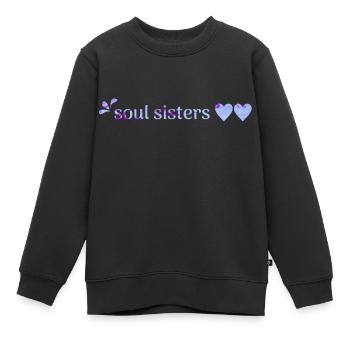 Âmes sœurs - Sweat Premium enfant bio - noir - Devant - AI Model Kid Female (0cm)