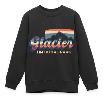 Gletscher-Nationalpark Britisch-Kolumbien Kanada - Kinder Premium Organic Sweatshirt - Schwarz - Vorne - AI Model Kid Female (0cm)