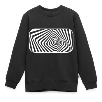 Illusion d’optique - Des visuels fascinants - Sweat Premium enfant bio - noir - Devant - AI Model Kid Female (0cm)