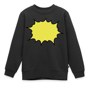 boom - Sweat Premium enfant bio - noir - Devant - AI Model Kid Female (0cm)