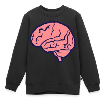 menschliche Gehirn Gehirn Gehirn 1010 - Kinder Premium Organic Sweatshirt - Schwarz - Vorne - AI Model Kid Female (0cm)