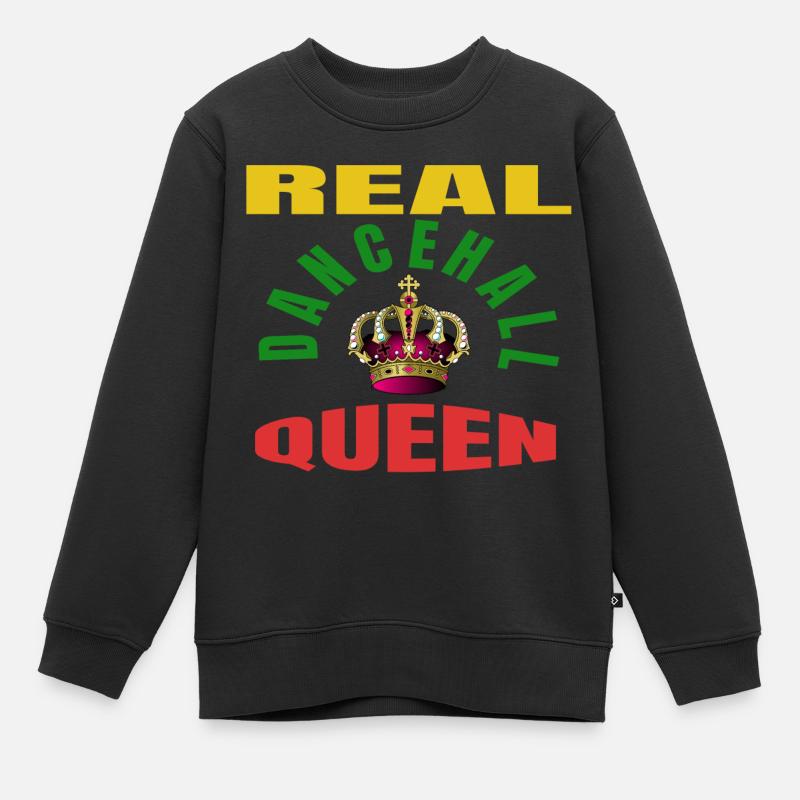 echte Dancehall-Queen - Kinder Premium Organic Sweatshirt - Schwarz