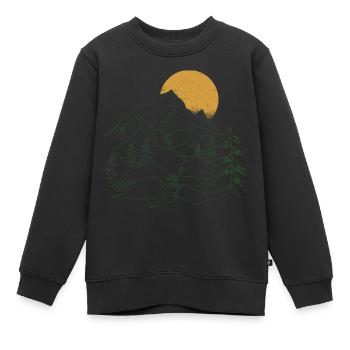 Matterhorn Alpen Berge - Kinder Premium Organic Sweatshirt - Schwarz - Vorne - AI Model Kid Female (0cm)